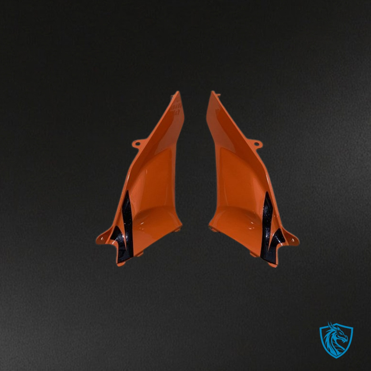 Honda CBR600RR (2005-2006) Orange & Black Flame Fairing Kit - Aftermarket ABS Bodywork