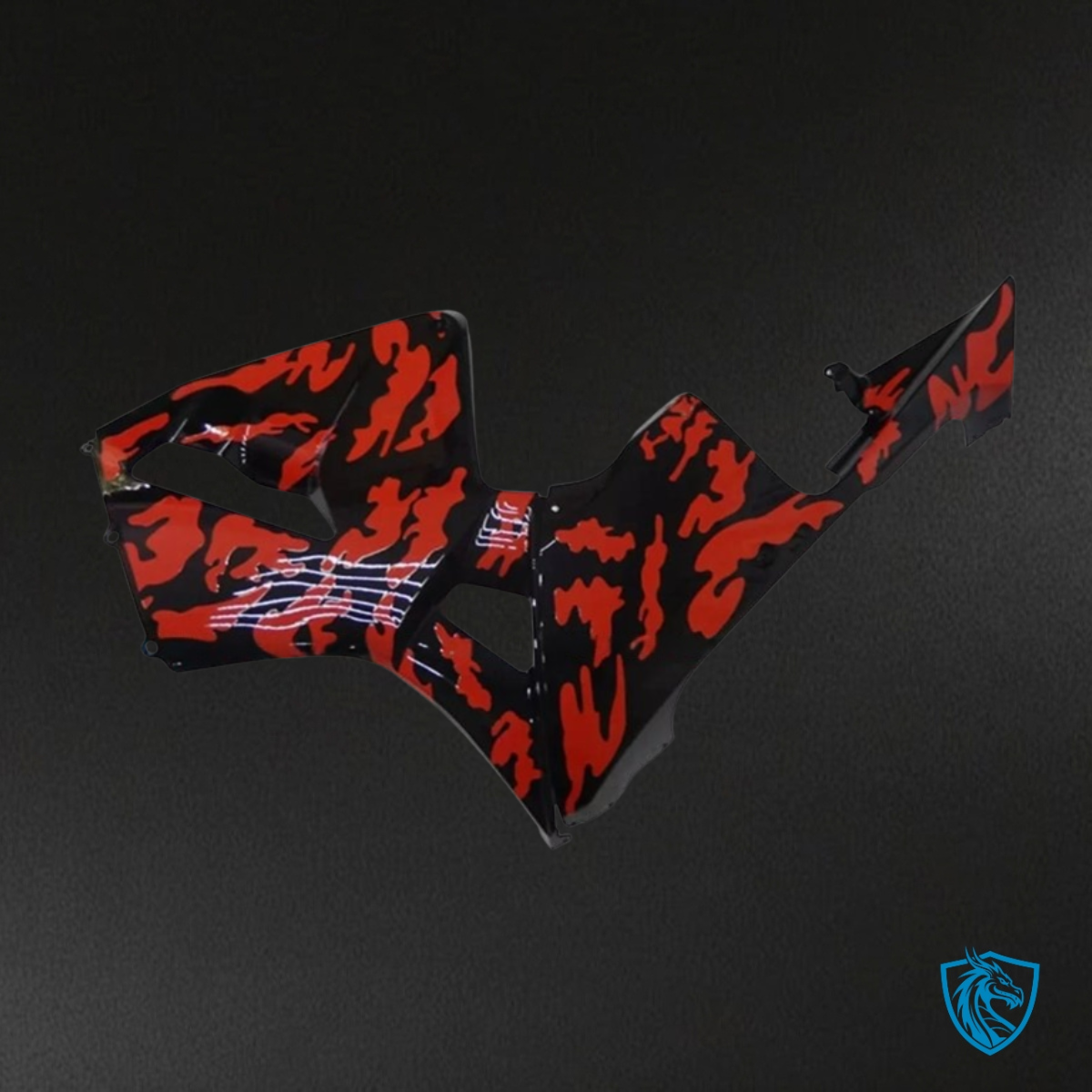 Honda CBR600RR (2005-2006) Red & Black Camo Fairing Kit | ABS Bodywork