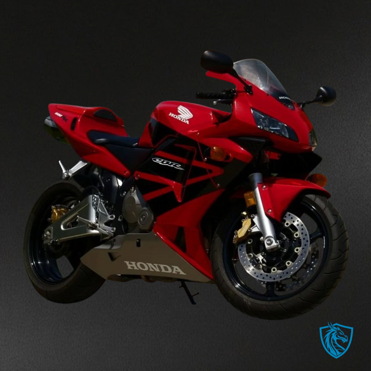 Honda CBR600RR (2005-2006) Red & Black with Logos - MERGEment Motorcycle Fairings Kit
