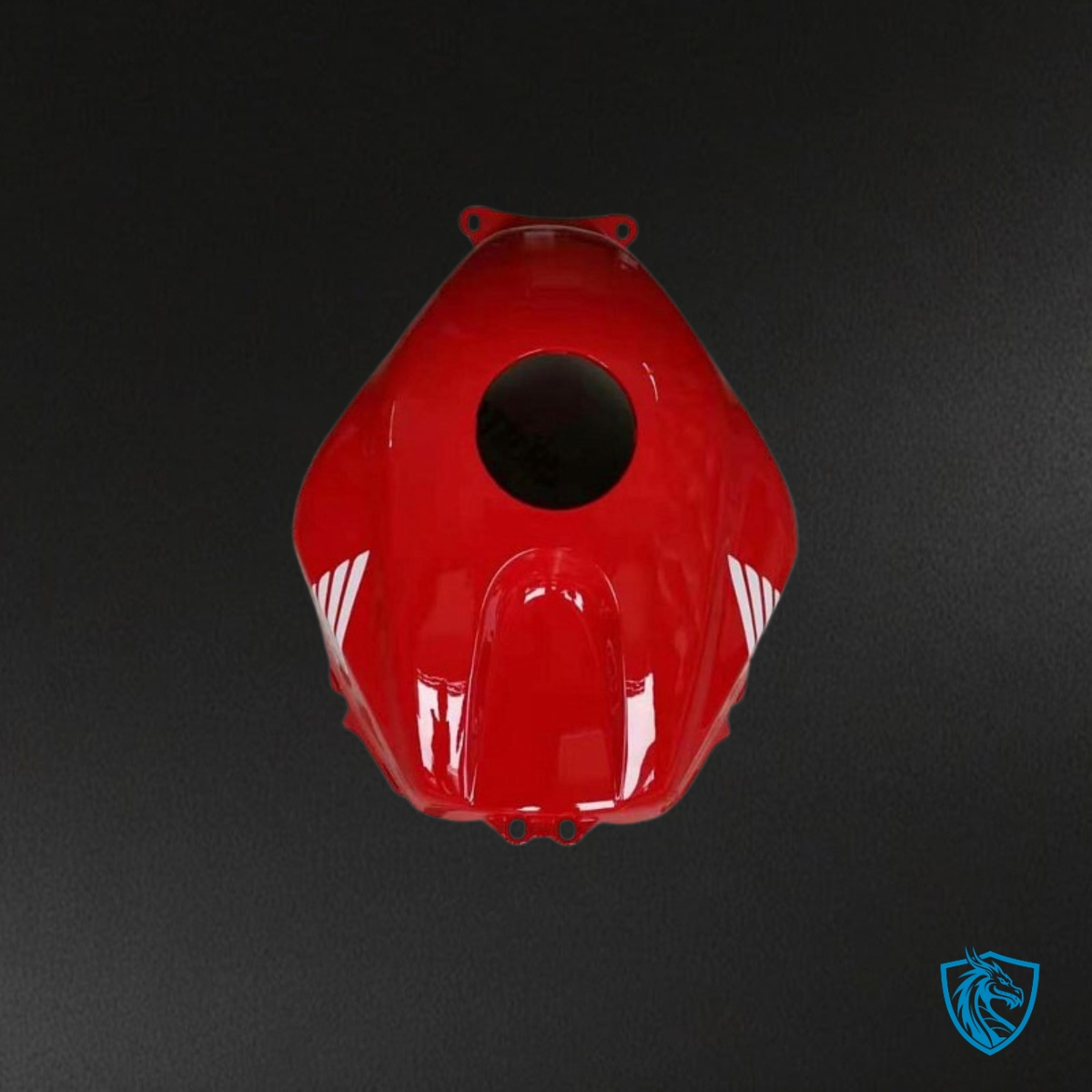 Honda CBR600RR (2005-2006) Red & Black with Stripes - Custom ABS Fairing Kit