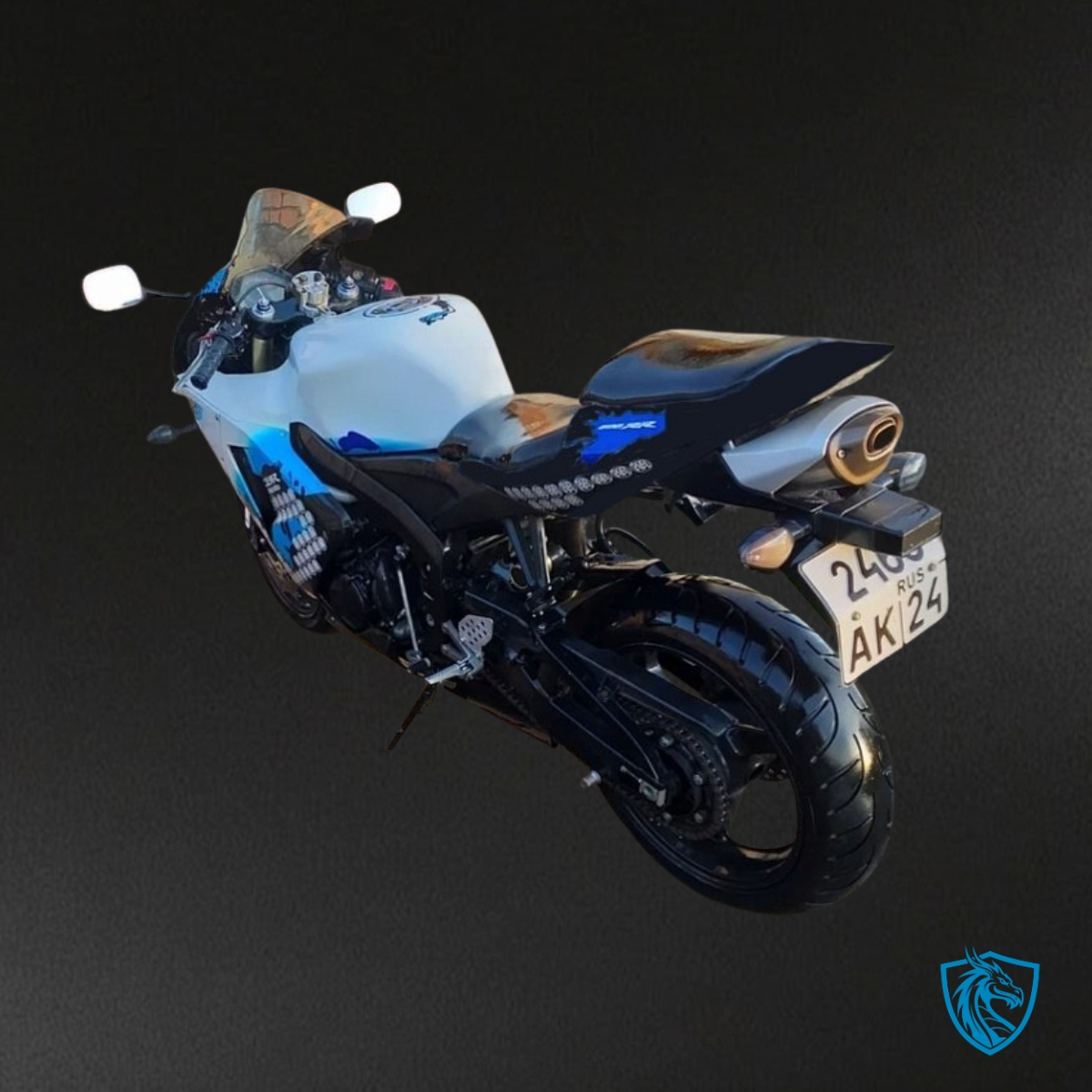 Honda CBR600RR (2005-2006) Glossy Blue, White & Black - Aftermarket ABS Bodywork