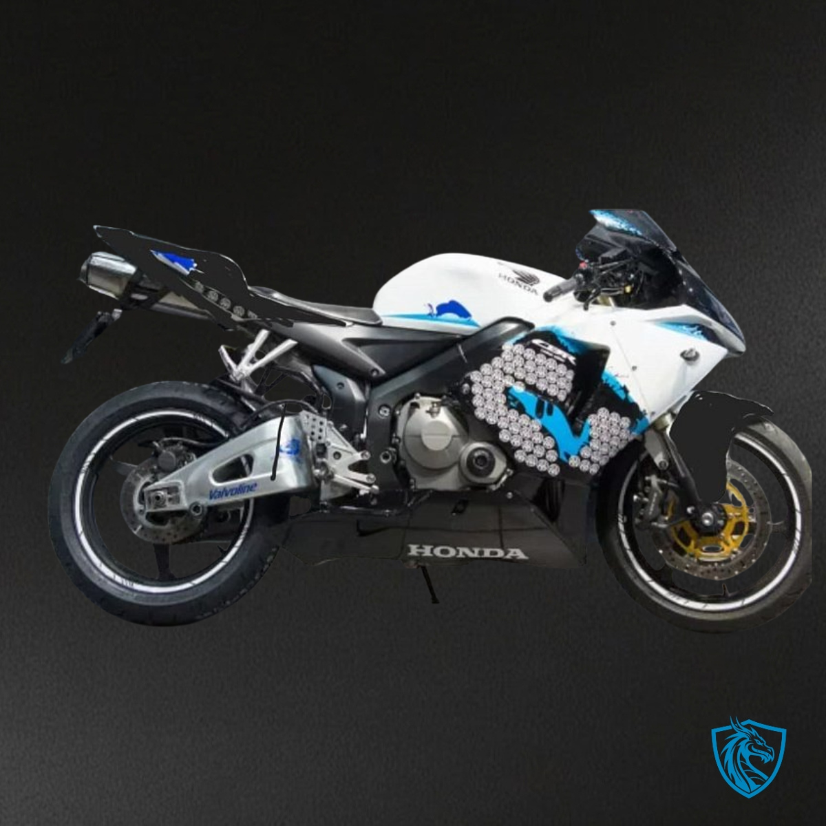 Honda CBR600RR (2005-2006) White & Black - MERGEment Motorcycle Fairings Kit