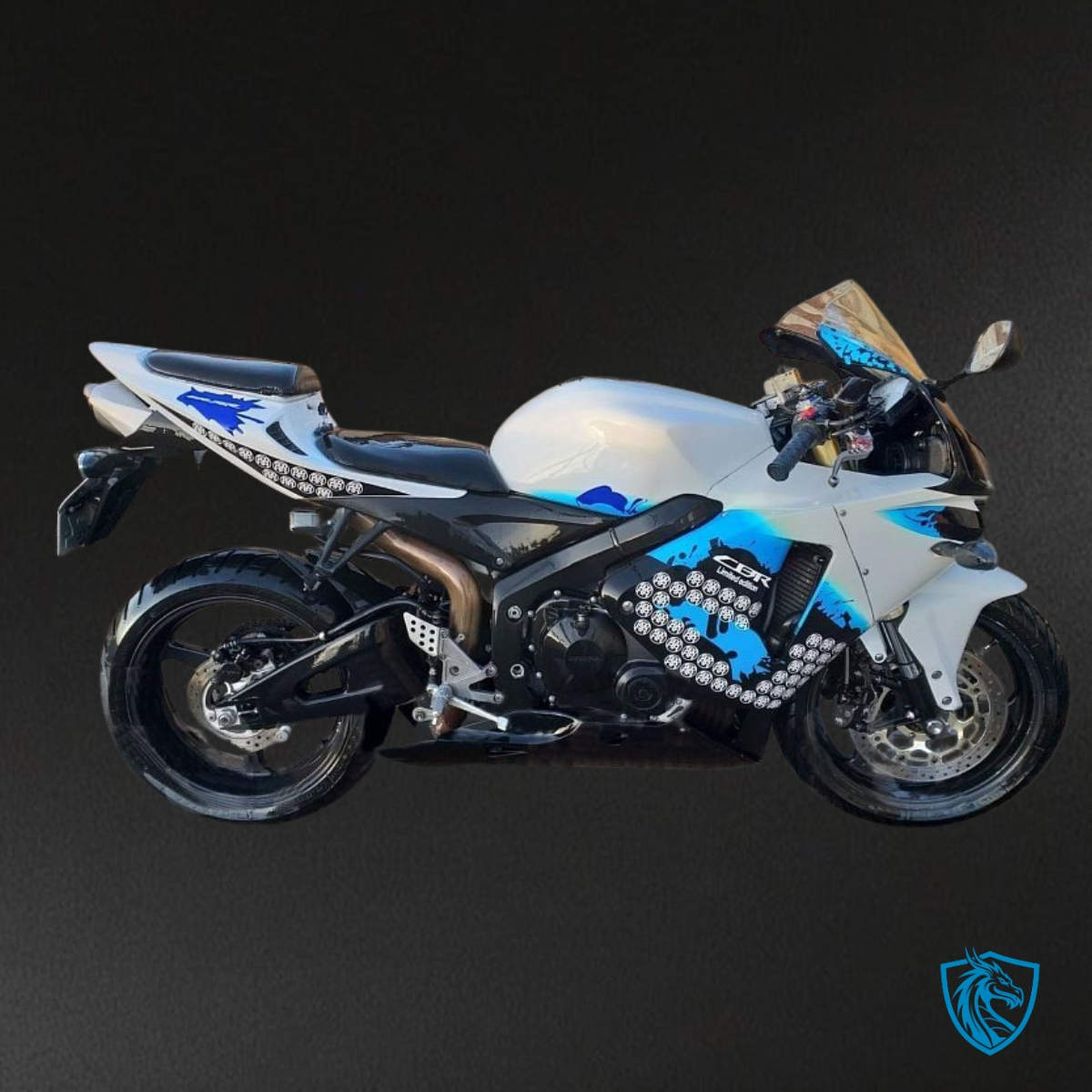 Honda CBR600RR (2005-2006) White & Black - MERGEment Motorcycle Fairings Kit