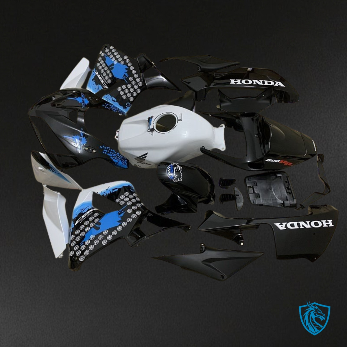 Honda CBR600RR (2005-2006) White & Black - MERGEment Motorcycle Fairings Kit