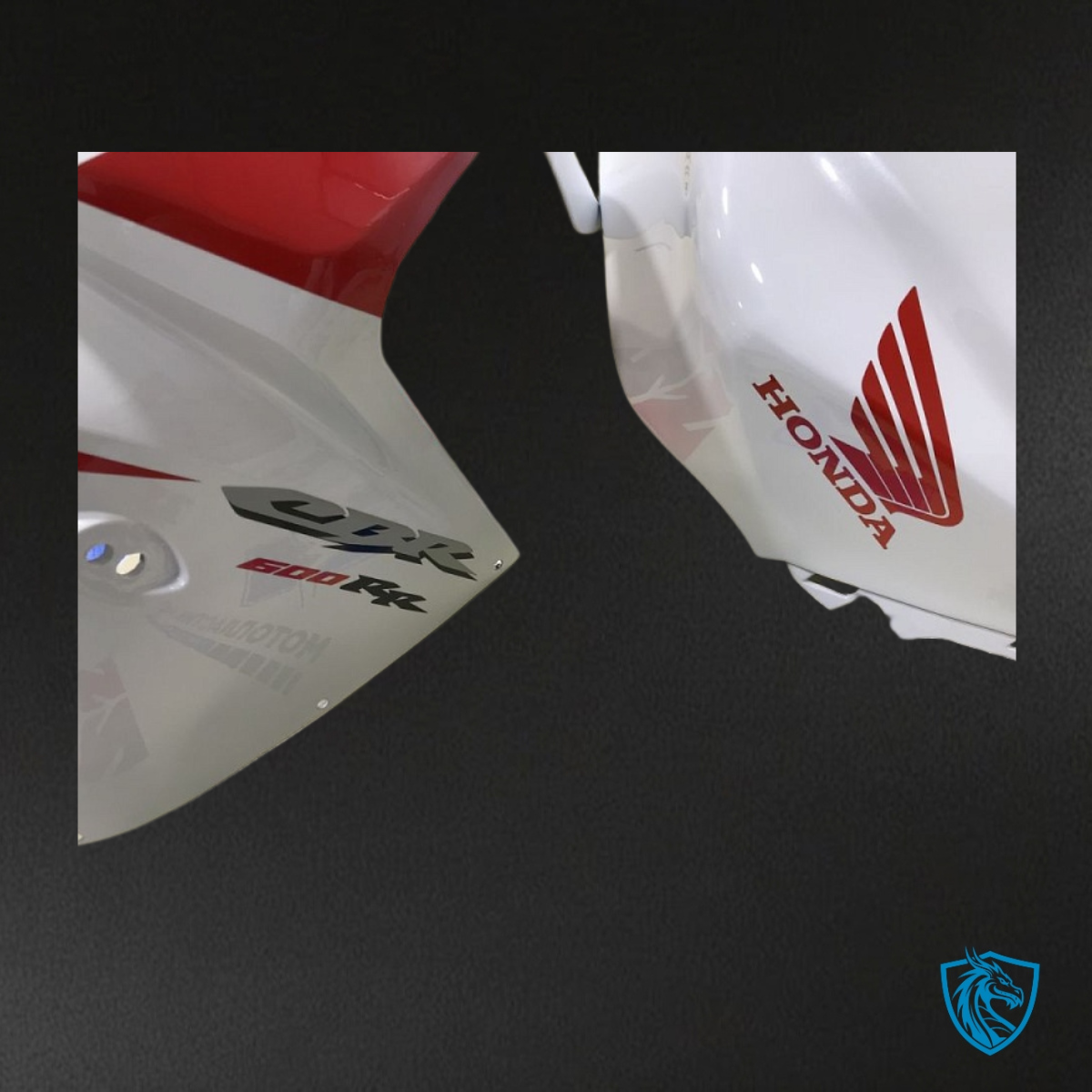Honda CBR600RR (2005-2006) White & Red - Custom ABS Fairing Kit
