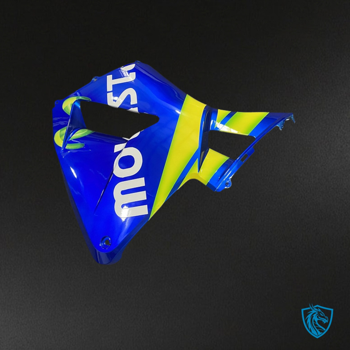 Honda CBR600RR (2005-2006) Yellow, Blue & Movistar Red - Custom ABS Fairing Kit
