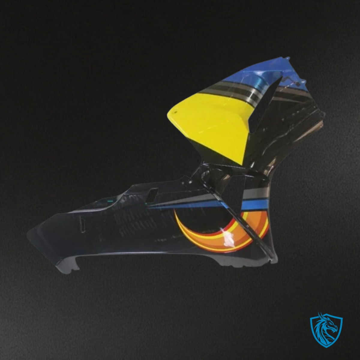 Honda CBR600RR (2005-2006) Blue & Yellow Shark - Custom ABS Fairing Kit