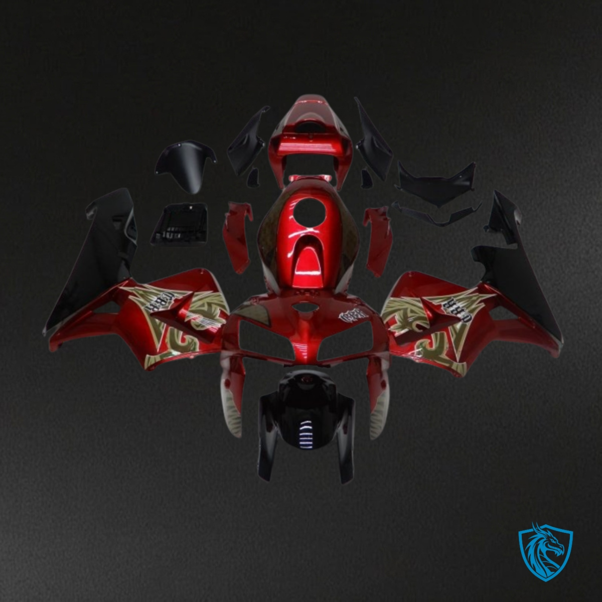 Honda CBR600RR (2005-2006) Red Pegasus Fairing Kit - Aftermarket ABS Bodywork