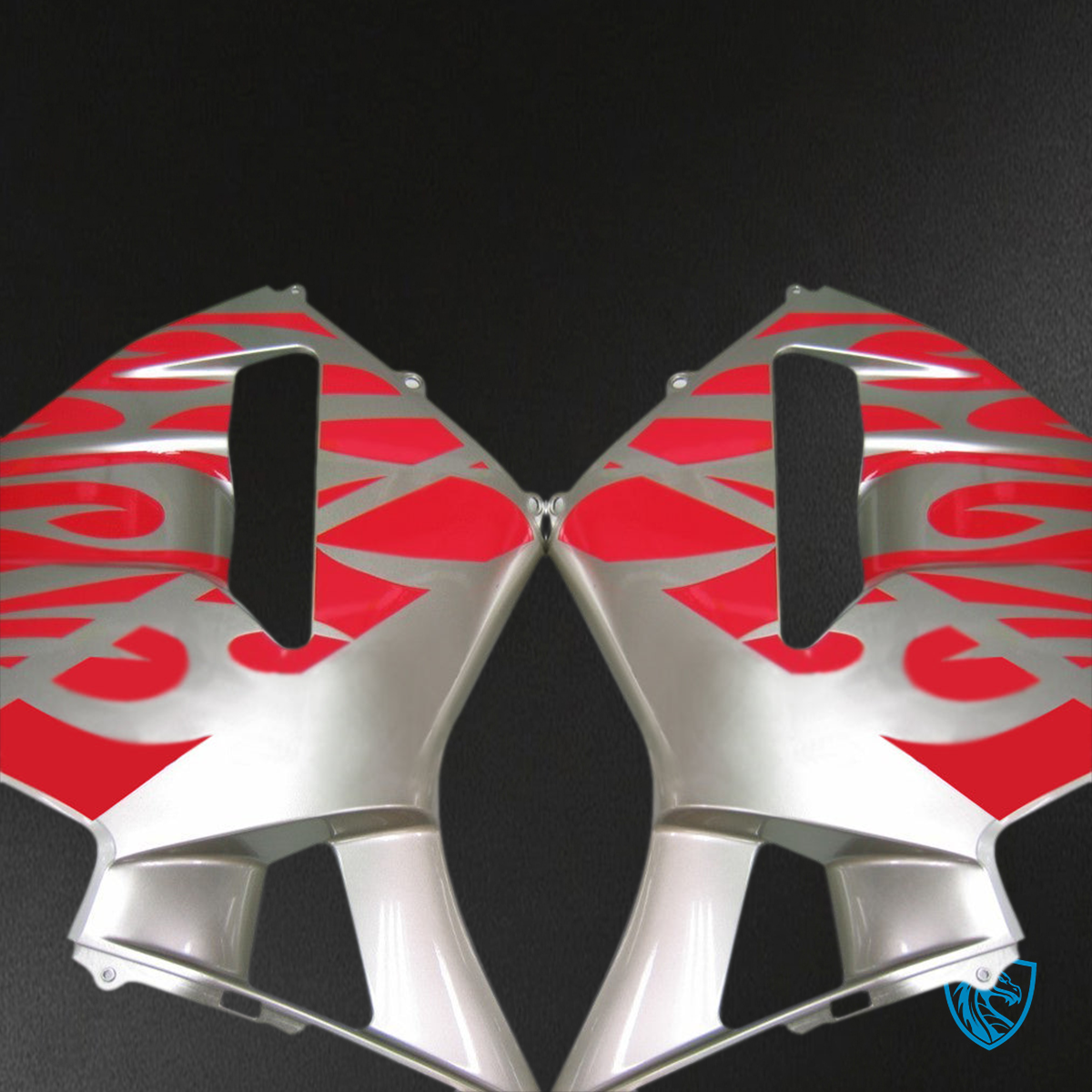 Honda CBR600RR (2005-2006) Silver & Red Generic - MERGEment Motorcycle Fairings Kit
