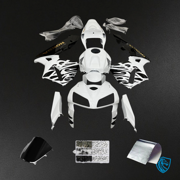 Honda CBR600RR (2005-2006) White & Black - Fairing Kit