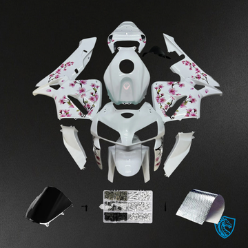 Honda CBR600RR (2005-2006) White & Cherry4 Blossom - Fairing Kit