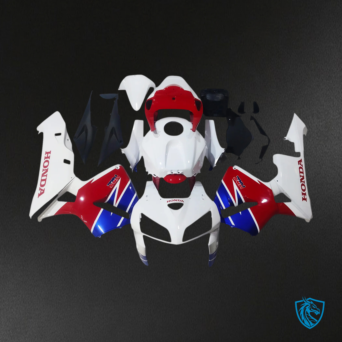 Honda CBR600RR (2005-2006) White & Red - Fairing Kit