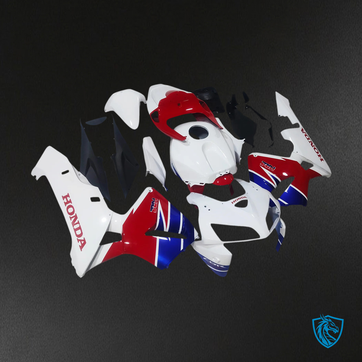 Honda CBR600RR (2005-2006) White & Red - Fairing Kit