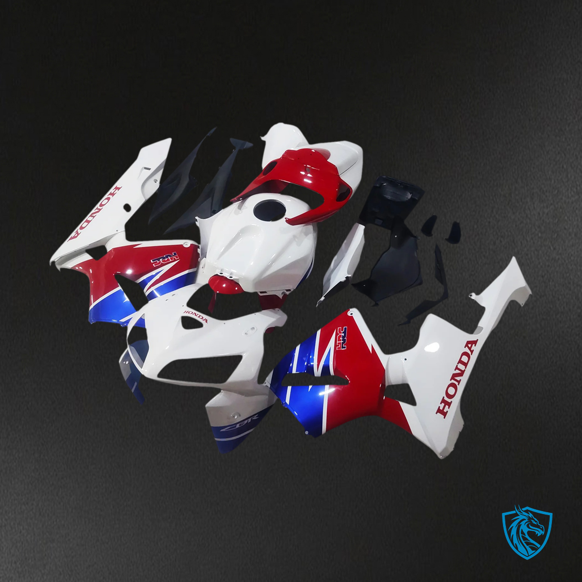 Honda CBR600RR (2005-2006) White & Red - Fairing Kit