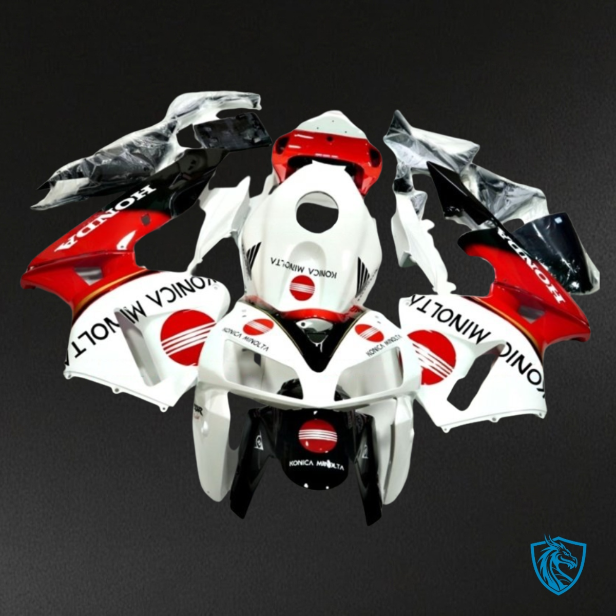Honda CBR600RR (2005-2006) White, Red & Black Fairing Kit | ABS Bodywork