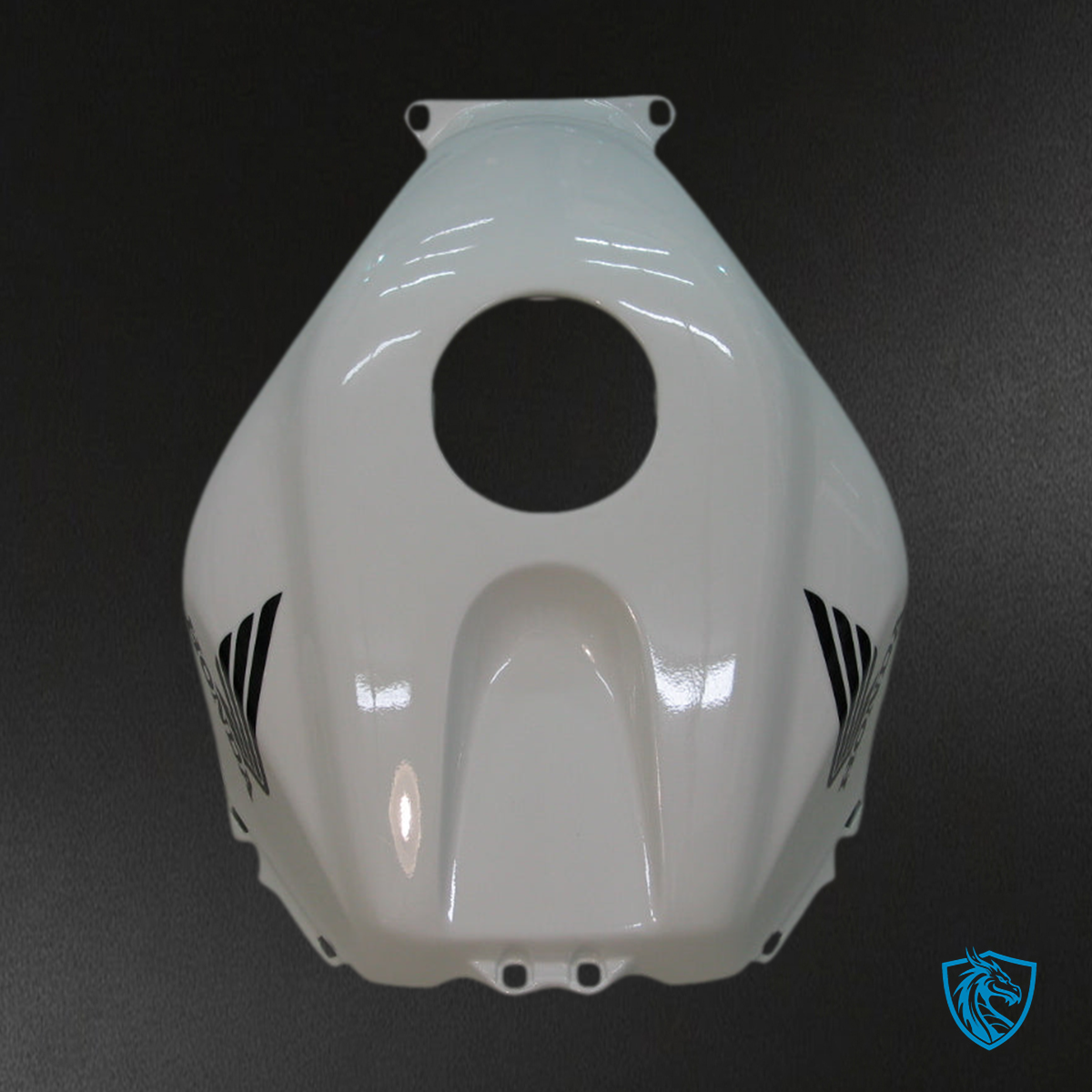 Honda CBR600RR (2005-2006) White & Black Racing Generic Fairings Kit - Aftermarket ABS Bodywork