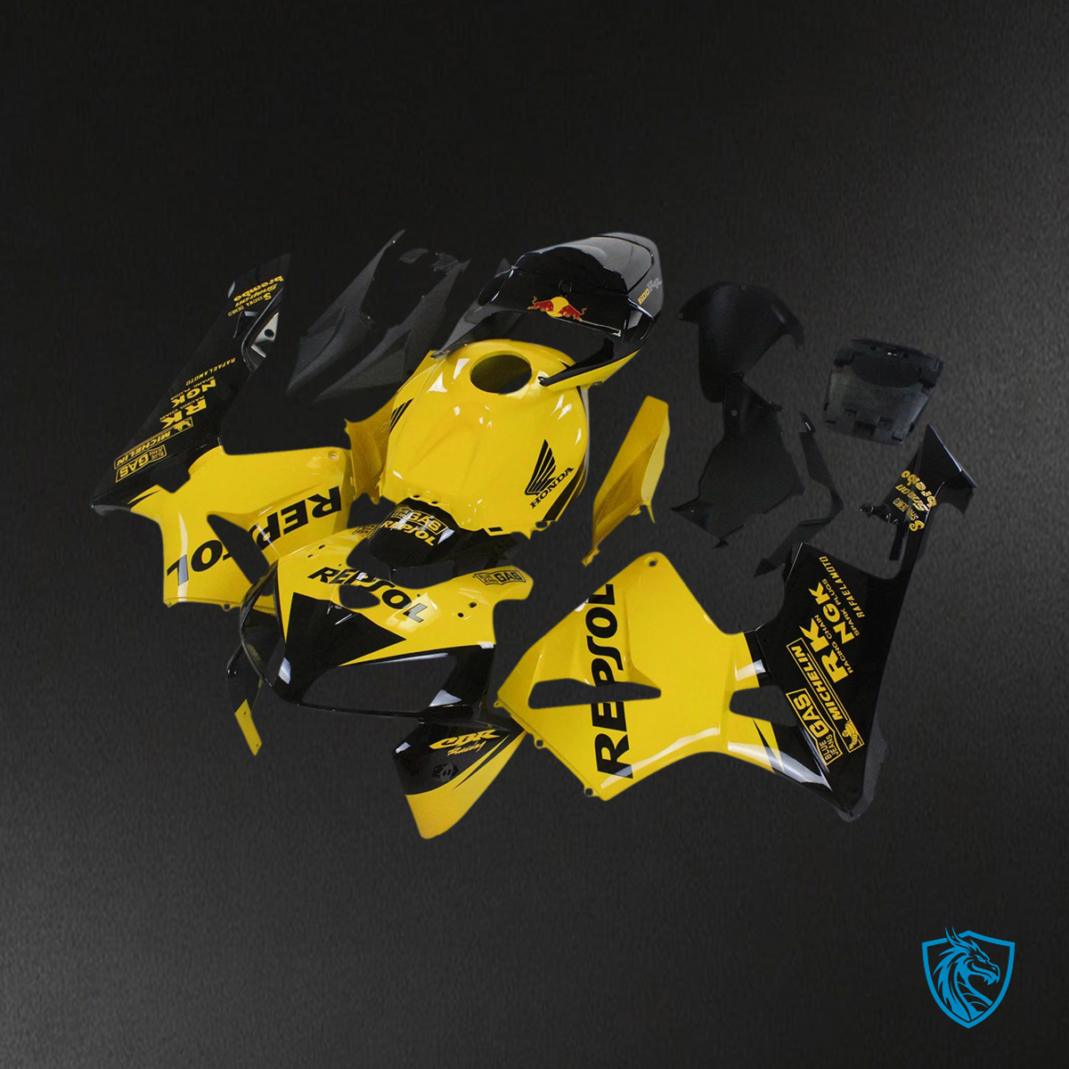 Honda CBR600RR (2005-2006) Yellow & Black - Fairing Kit