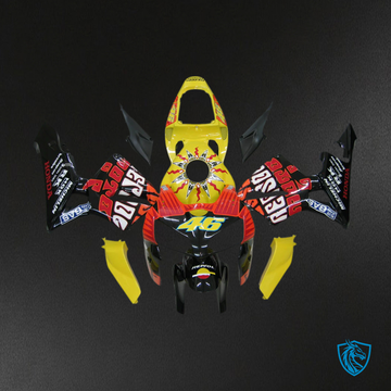Honda CBR600RR (2005-2006) Yellow & Red - Fairing Kit