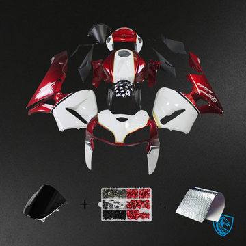 Honda CBR600RR (2005 2006) Red & White - Fairing Kit