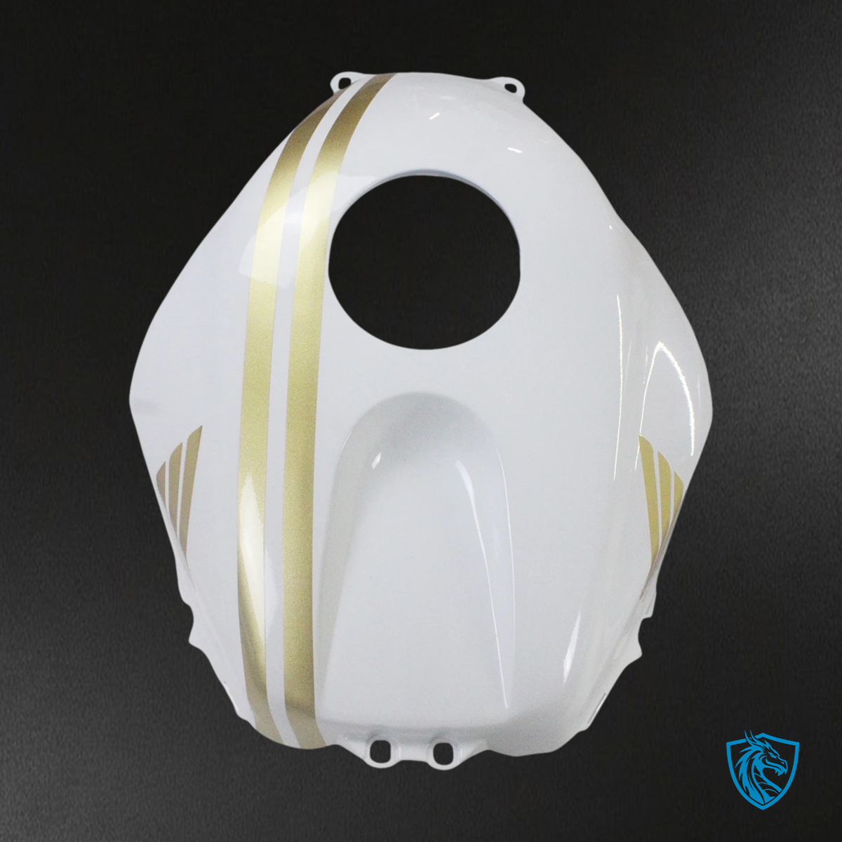 Honda CBR600RR (2005 2006) White & Gold - Fairing Kit