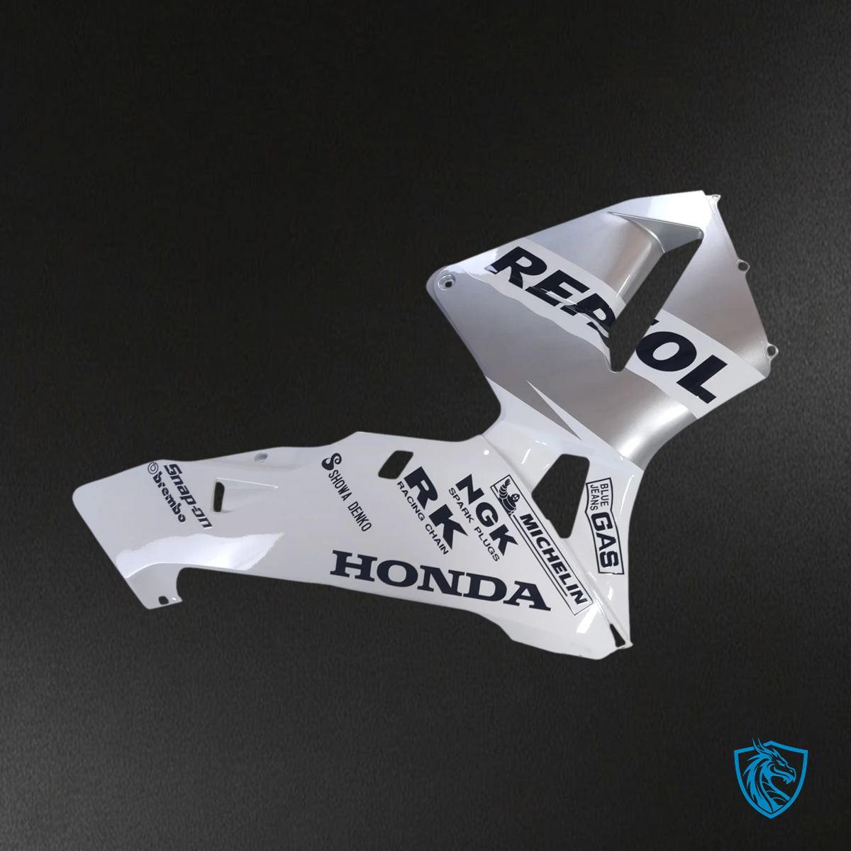 Honda CBR600RR (2005 2006) White & Silver - Fairing Kit