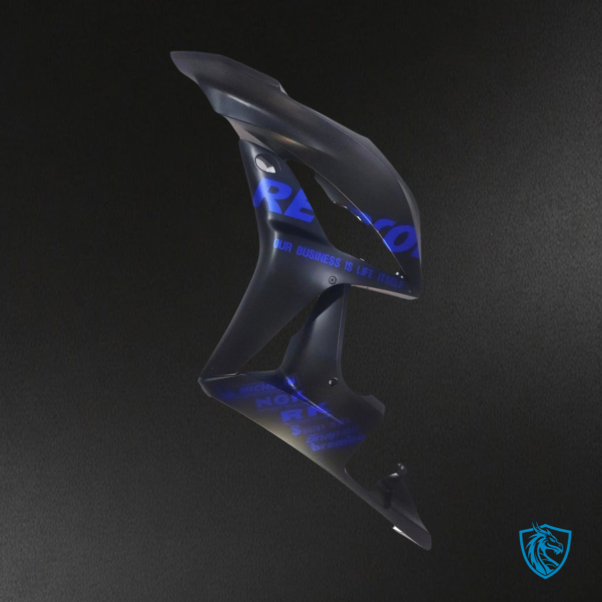 Honda CBR600RR (2007-2008) Black & Blue - Fairing Kit