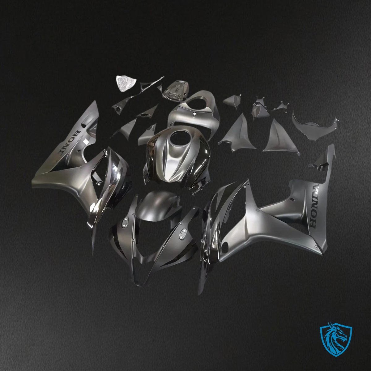 Honda CBR600RR (2007-2008) Black - Fairing Kit