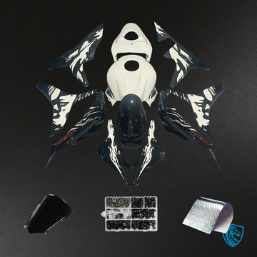 Honda CBR600RR (2007-2008) Black & White - Fairing Kit