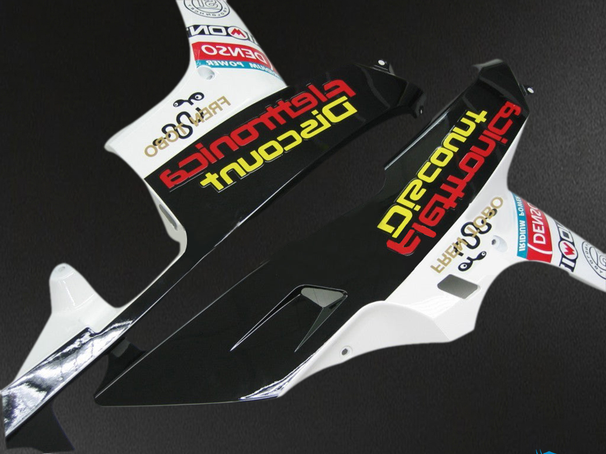 Honda CBR600RR (2007-2008) White & Black Playboy Racing Generic - Custom ABS Fairing Kit