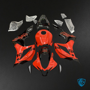 Honda CBR600RR (2007-2008) Orange & Black - Fairing Kit