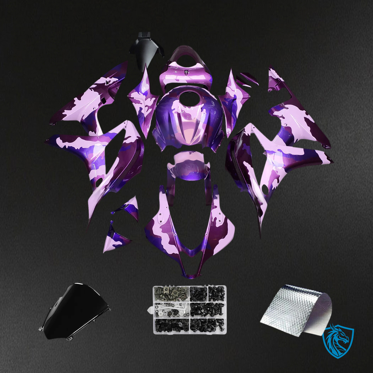 Honda CBR600RR (2007-2008) Pink & Purple - Fairing Kit
