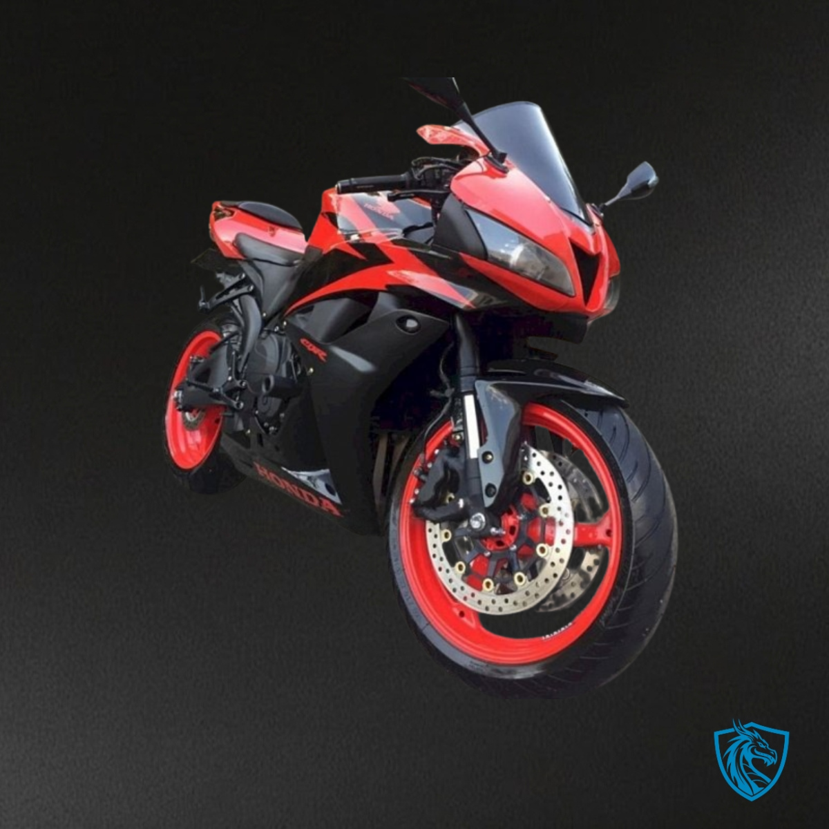 Honda CBR600RR (2007-2008) Glossy Red & Black Fairing Kit - Aftermarket ABS Bodywork
