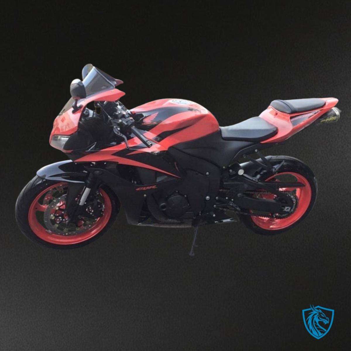 Honda CBR600RR (2007-2008) Glossy Red & Black Fairing Kit - Aftermarket ABS Bodywork