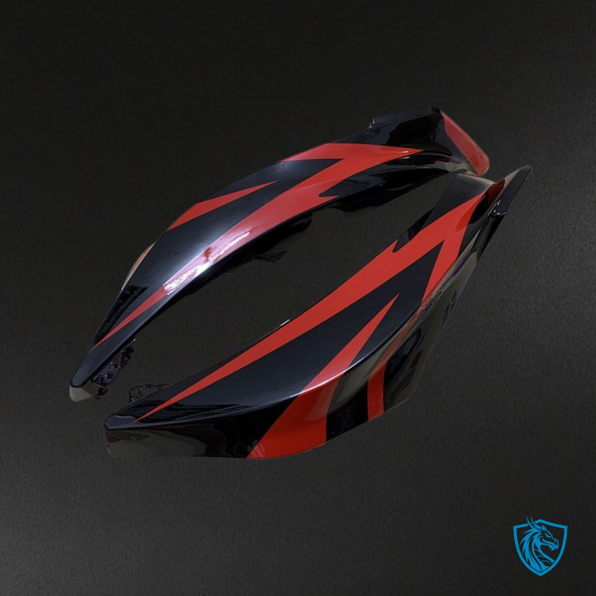 Honda CBR600RR (2007-2008) Glossy Red & Black Fairing Kit - Aftermarket ABS Bodywork