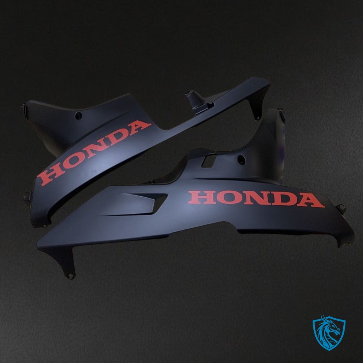 Honda CBR600RR (2007-2008) Black Matte & Red Glossy Fairing Kit - Aftermarket ABS Bodywork
