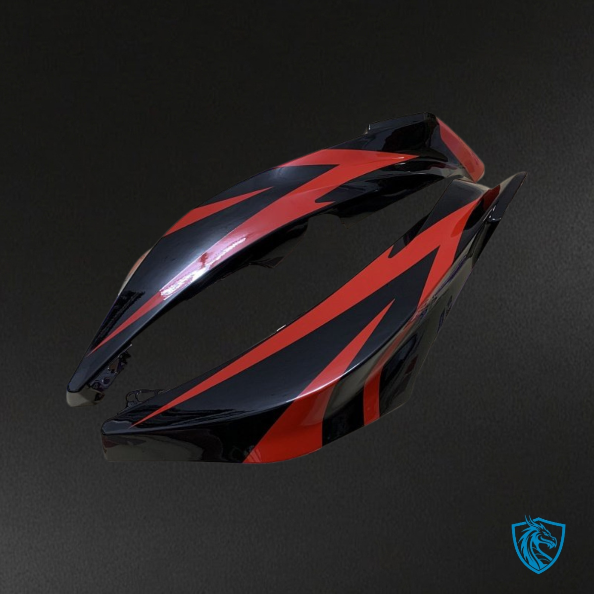 Honda CBR600RR (2007-2008) Black Matte & Red Glossy Fairing Kit - Aftermarket ABS Bodywork