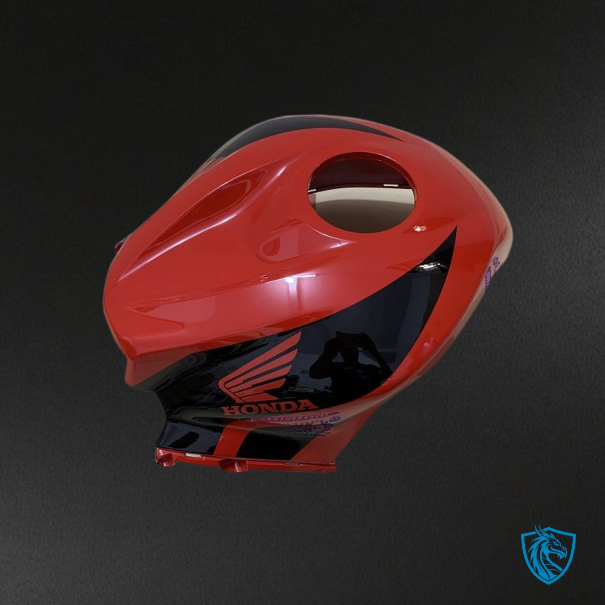 Honda CBR600RR (2007-2008) Black Matte & Red Glossy Fairing Kit - Aftermarket ABS Bodywork