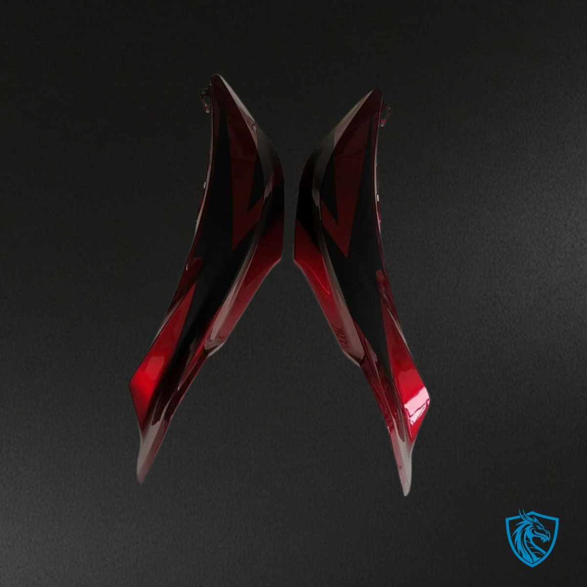 Honda CBR600RR (2007-2008) Black & Red Gloss Fairing Kit | ABS Bodywork