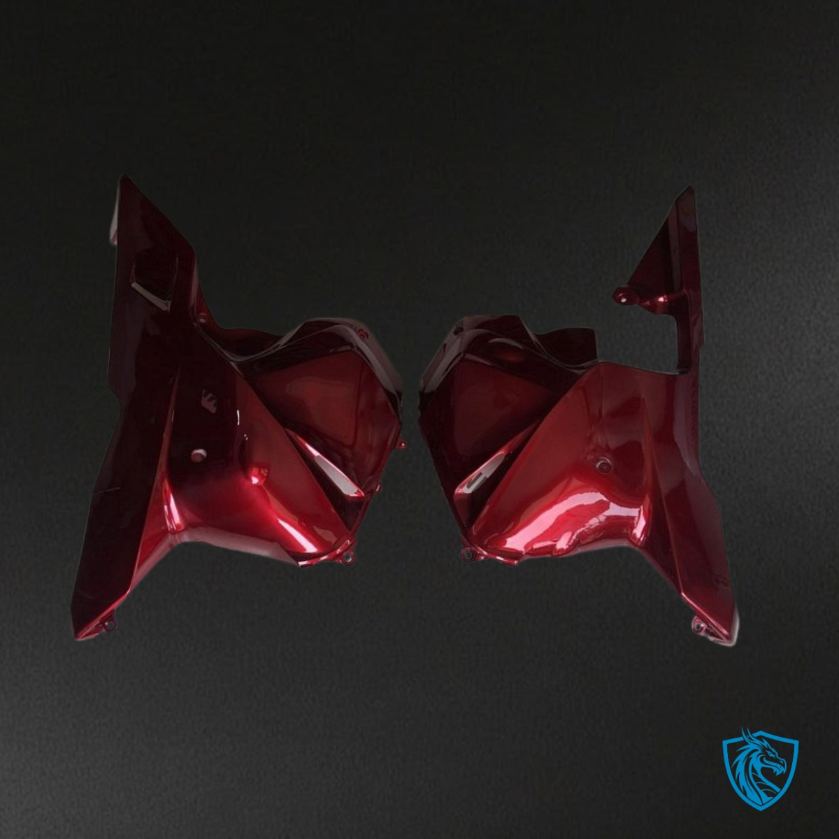 Honda CBR600RR (2007-2008) Black & Red Gloss Fairing Kit | ABS Bodywork
