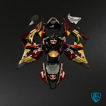 Honda CBR600RR (2007-2008) Red, Gold & Black Plastic Kit - MERGEment Motorcycle Fairings Kit