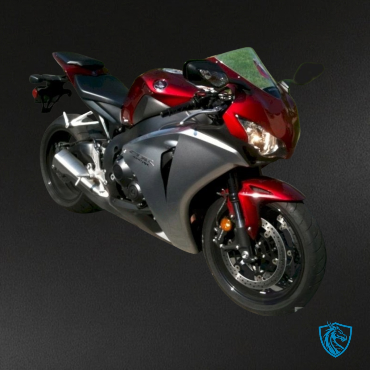 Honda CBR600RR (2007-2008) Black, Red & White - Custom ABS Fairing Kit