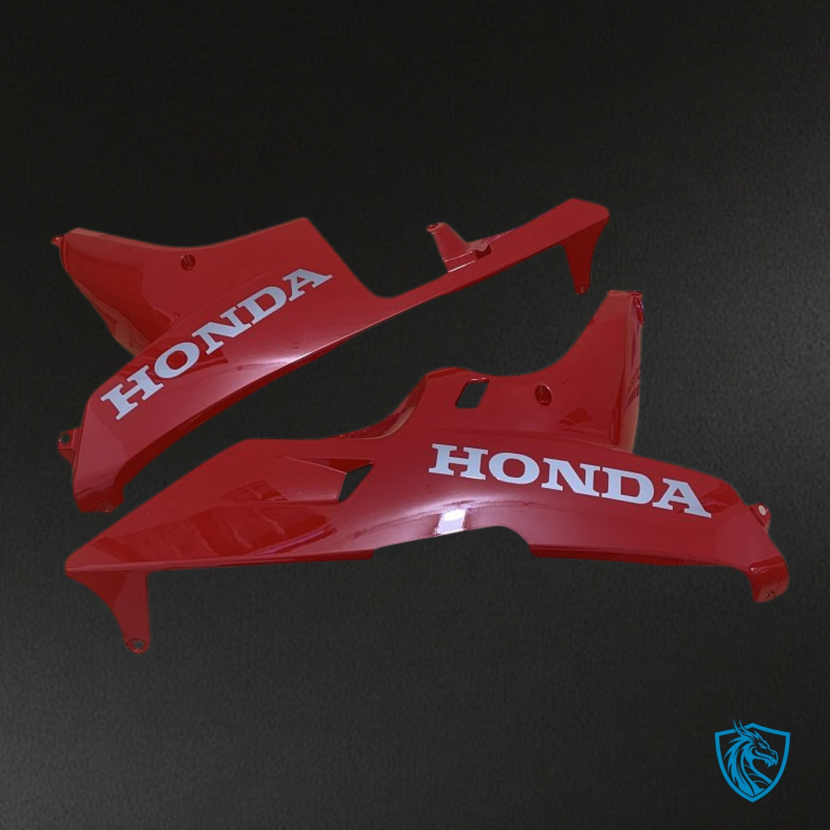Honda CBR600RR (2007-2008) Black, Red & White Logo - Custom ABS Fairing Kit