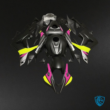 Honda CBR600RR (2007-2008) Black, Yellow & Pink - MERGEment Motorcycle Fairings Kit