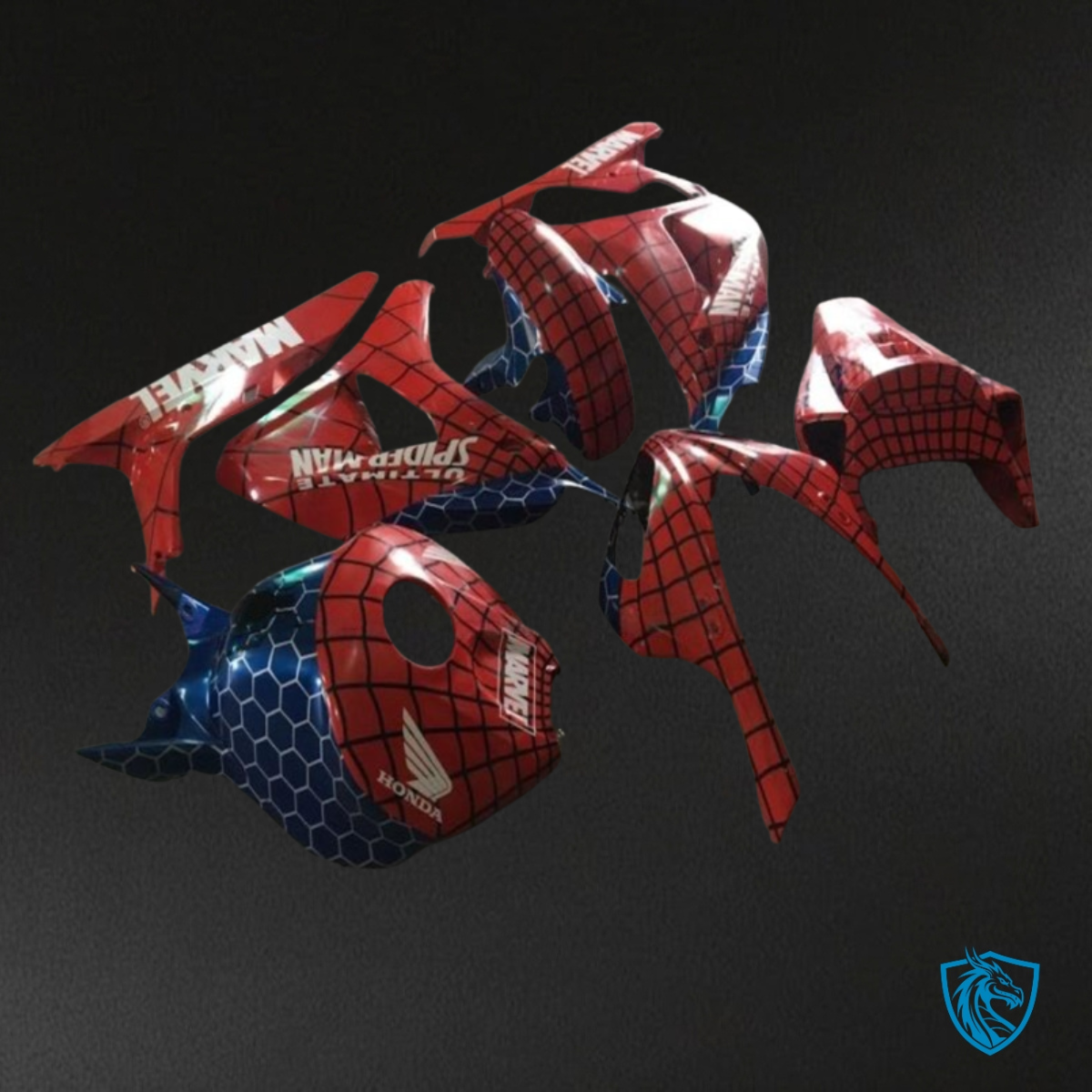 Honda CBR600RR (2007-2008) Red, White & Blue - MERGEment Motorcycle Fairings Kit