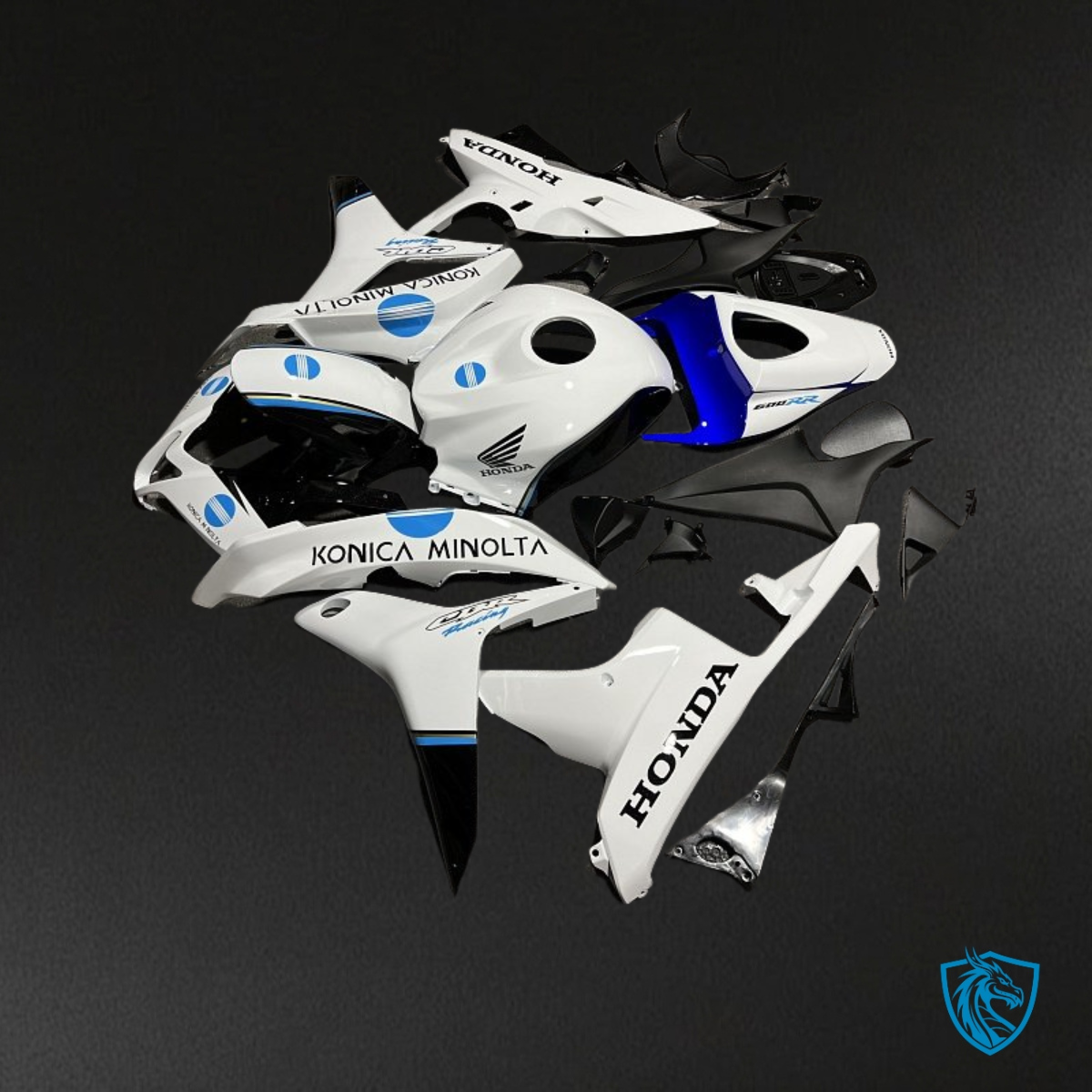 Honda CBR600RR (2007-2008) Blue, White & Black Gloss Fairing Kit | ABS Bodywork