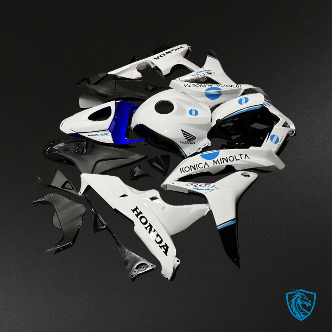 Honda CBR600RR (2007-2008) Blue, White & Black Gloss Fairing Kit | ABS Bodywork