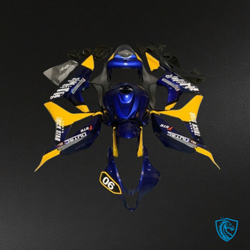 Honda CBR600RR (2007-2008) Blue, Yellow & Black Plastic Kit - Aftermarket ABS Bodywork