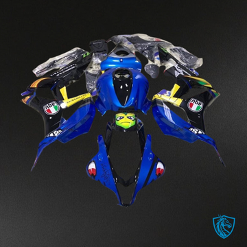 Honda CBR600RR (2007-2008) Blue & Black Shark - Custom ABS Fairing Kit