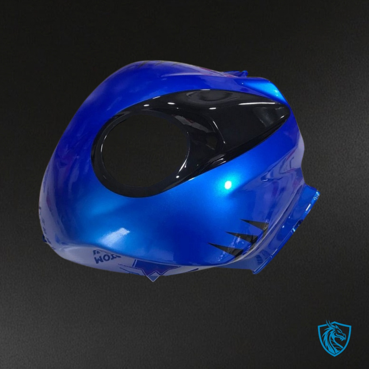 Honda CBR600RR (2007-2008) Blue & Black Shark - Custom ABS Fairing Kit