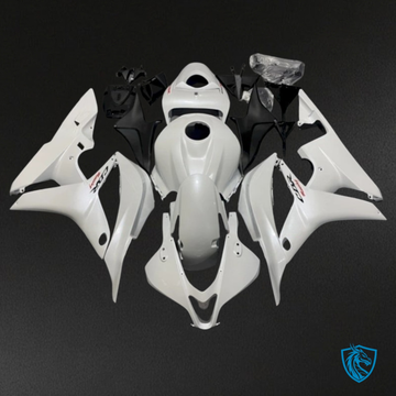 Honda CBR600RR (2007-2008) White & Black with Logo Fairing Kit | ABS Bodywork